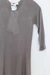 SWAYING/KNIT seamless three-quarter sleeve long skirt SW24SS2L15 gray green PS69